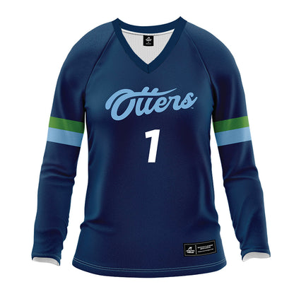 CSU Monterey Bay - NCAA Women's Volleyball : Mia Dilley - Navy Volleyball Jersey-0