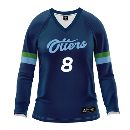  - NCAA Women's Volleyball : Natalie Wong - Navy Volleyball Jersey-0