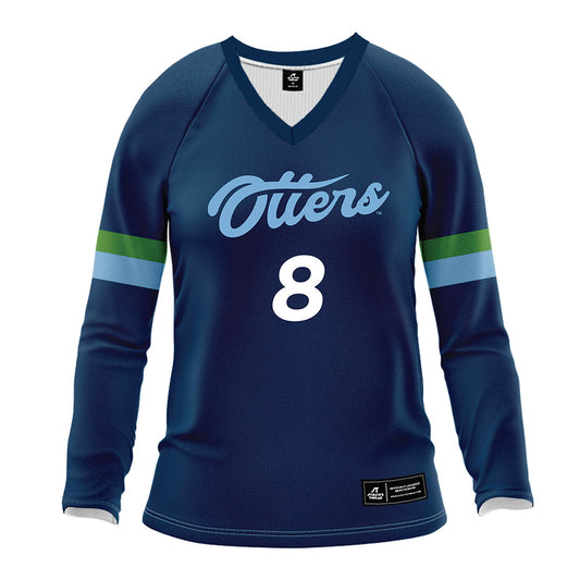  - NCAA Women's Volleyball : Natalie Wong - Navy Volleyball Jersey-0