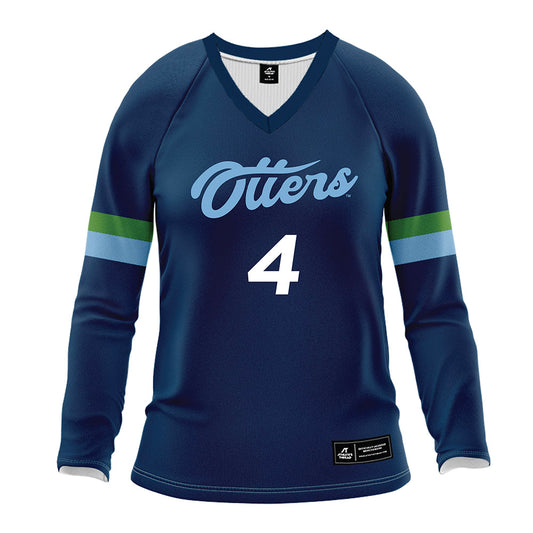 CSU Monterey Bay - NCAA Women's Volleyball : Jenna Kraft - Navy Volleyball Jersey-0