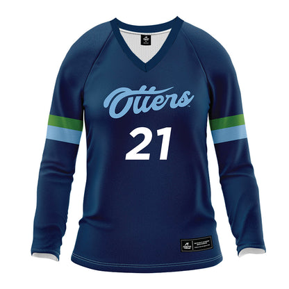 CSU Monterey Bay - NCAA Women's Volleyball : Piper Olson - Navy Volleyball Jersey-0
