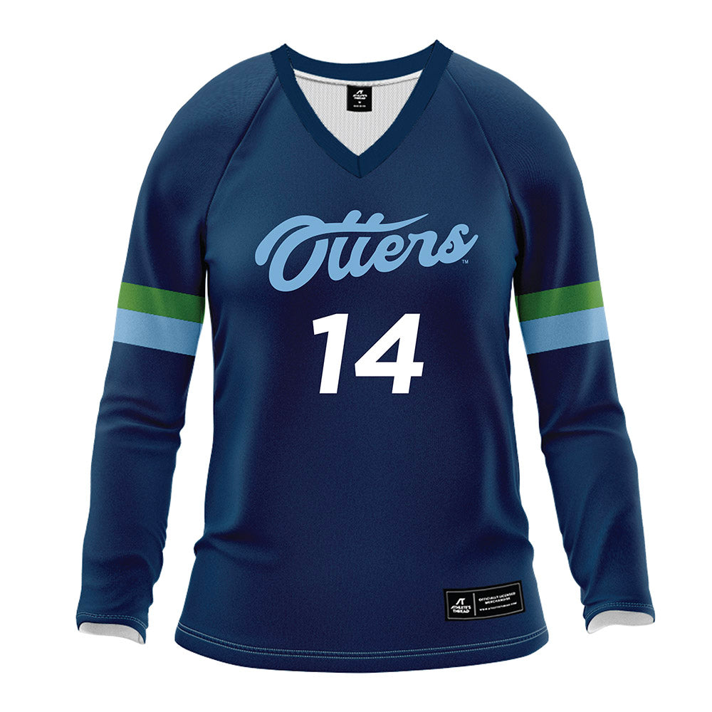 CSU Monterey Bay - NCAA Women's Volleyball : Lauren Neely - Navy Volleyball Jersey-0
