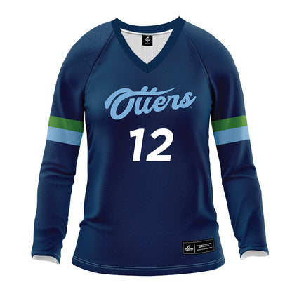 CSU Monterey Bay - NCAA Women's Volleyball : Gia Hoffman - Navy Volleyball Jersey-0