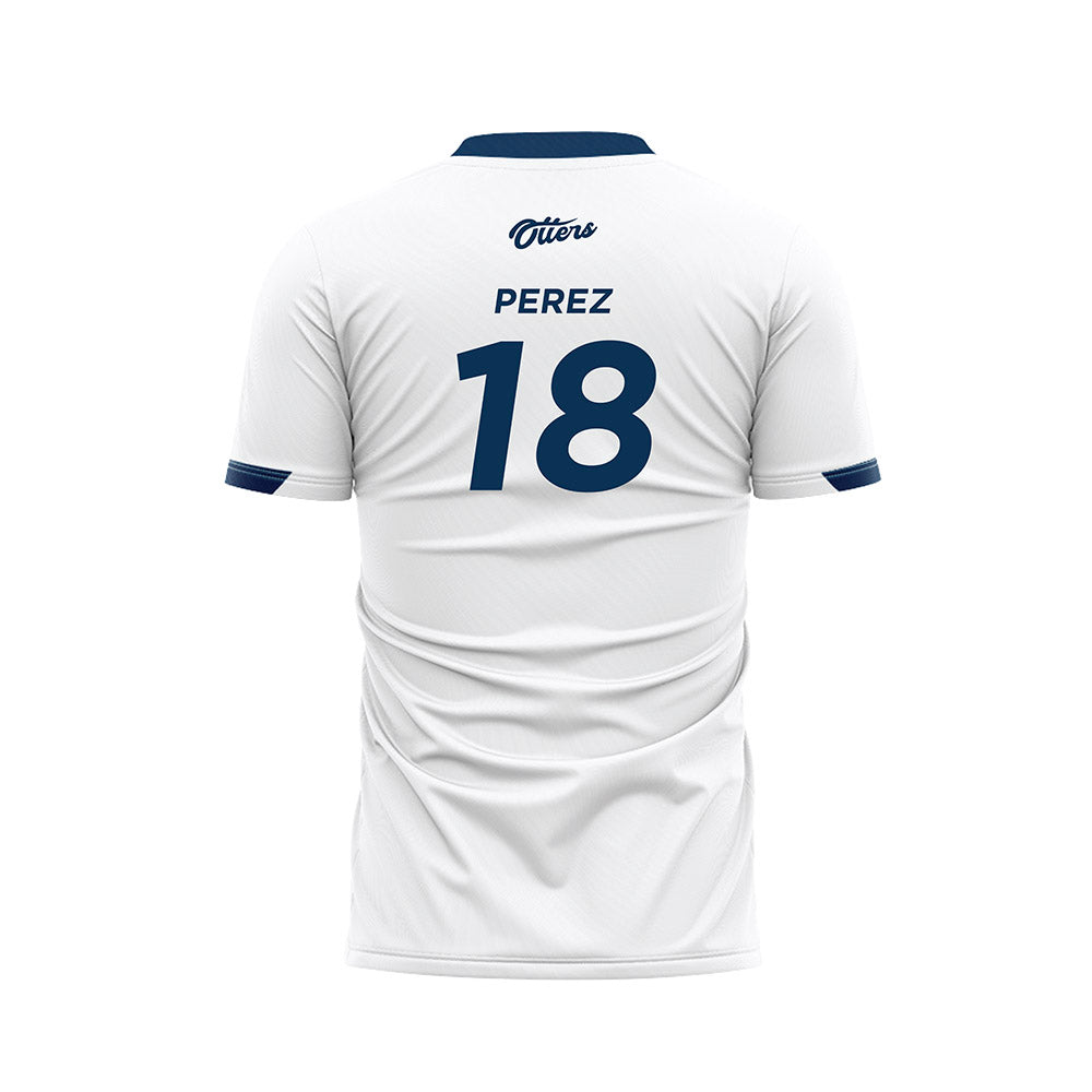  - NCAA Men's Soccer : Andres Perez - White Soccer Jersey-1
