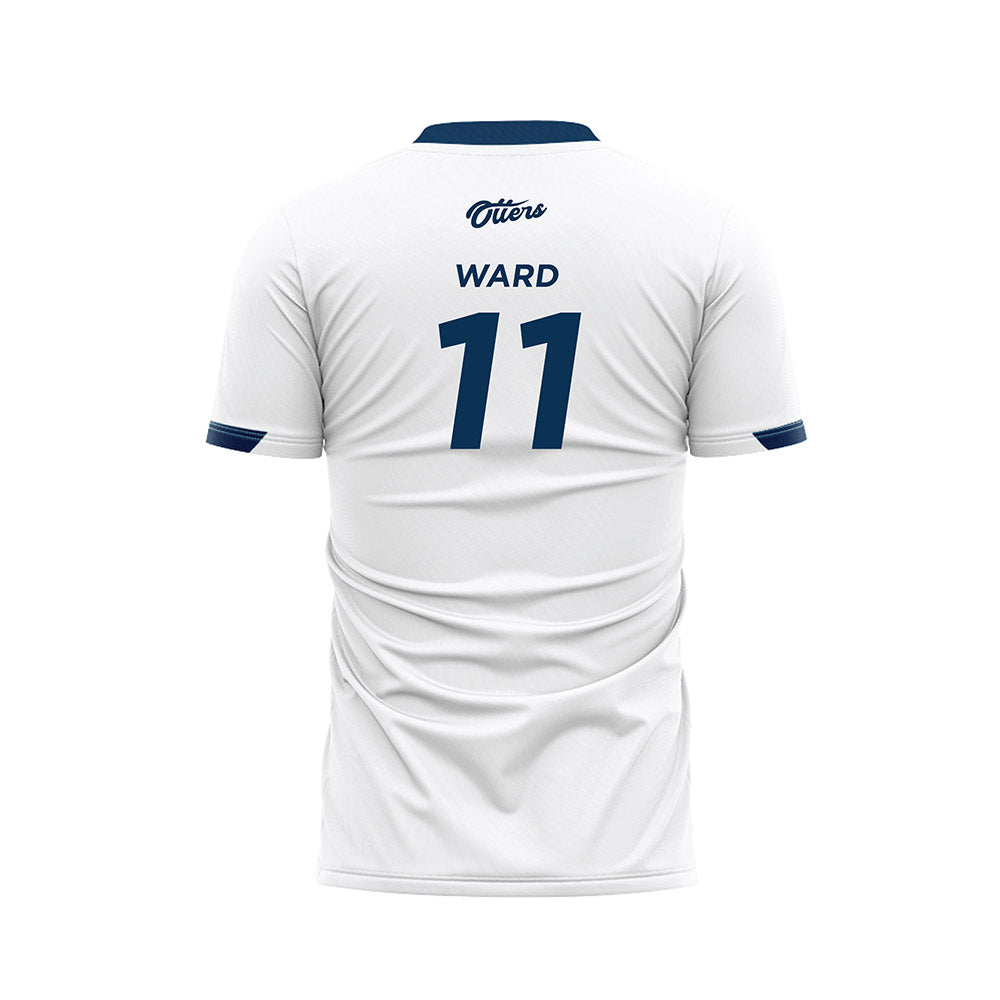 CSU Monterey Bay - NCAA Men's Soccer : Mason Ward - White Soccer Jersey-1