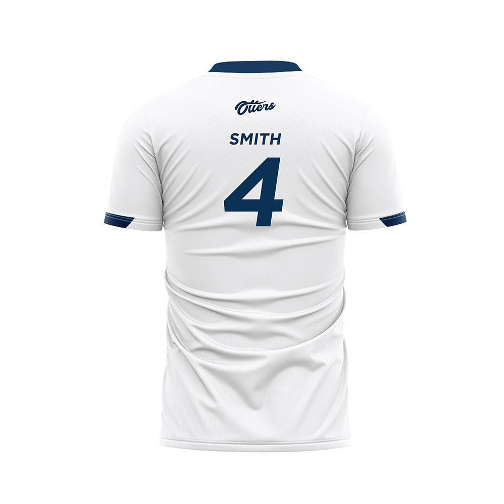 CSU Monterey Bay - NCAA Men's Soccer : Damon Smith - White Soccer Jersey-1