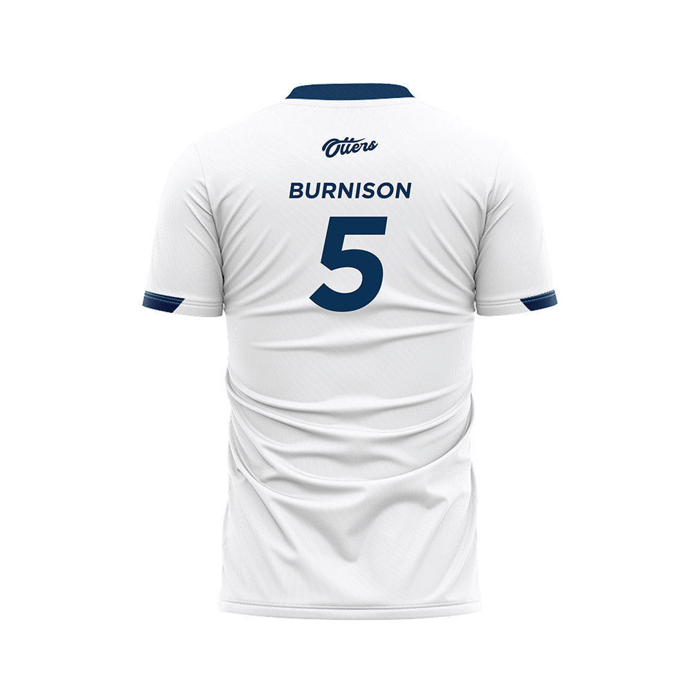 CSU Monterey Bay - NCAA Men's Soccer : Jacob Burnison - White Soccer Jersey-1