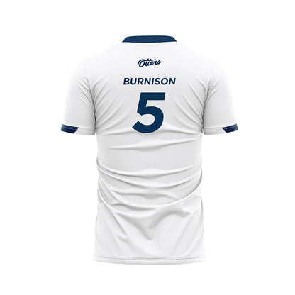 CSU Monterey Bay - NCAA Men's Soccer : Jacob Burnison - White Soccer Jersey-1