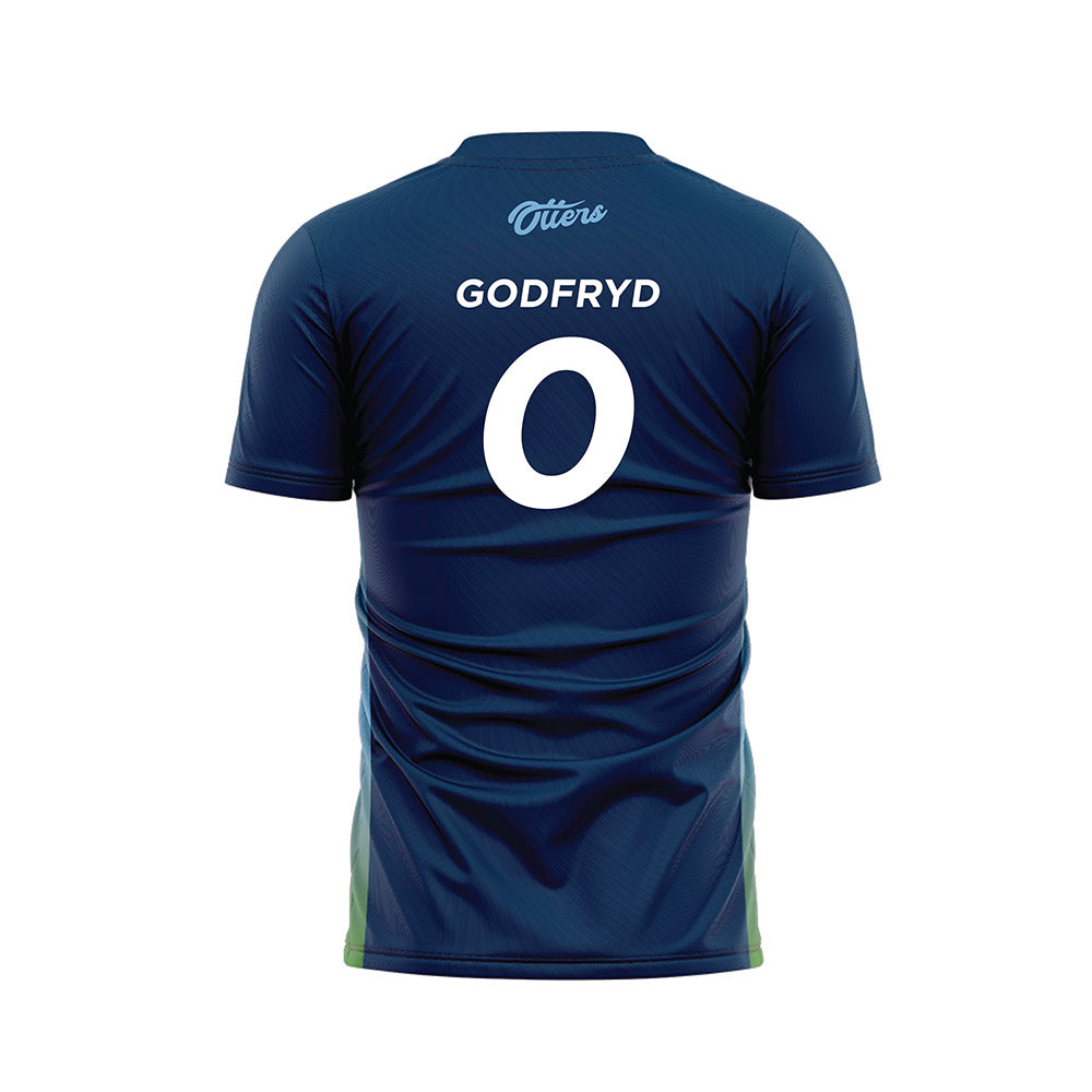 CSU Monterey Bay - NCAA Men's Soccer : Jerry Godfryd - Navy Soccer Jersey-1