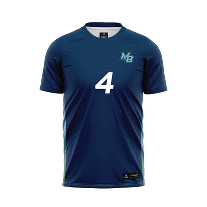 CSU Monterey Bay - NCAA Men's Soccer : Damon Smith - Navy Soccer Jersey-0