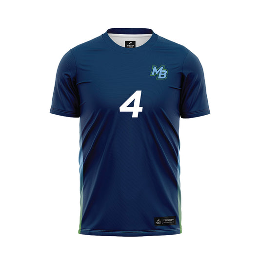 CSU Monterey Bay - NCAA Men's Soccer : Damon Smith - Navy Soccer Jersey-0