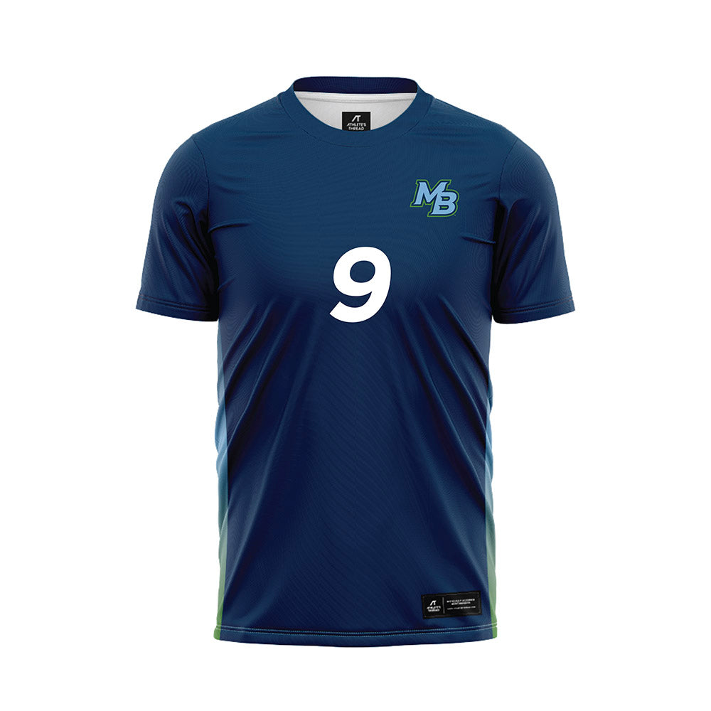 CSU Monterey Bay - NCAA Men's Soccer : Sylas Sells - Navy Soccer Jersey-0