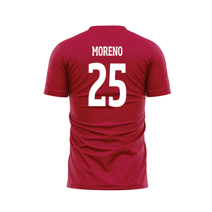 LMU - NCAA Men's Soccer : Greyson Moreno - Red Soccer Jersey-1