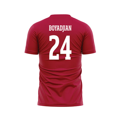 LMU - NCAA Men's Soccer : Anthony Boyadjian - Red Soccer Jersey-1