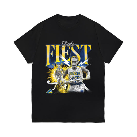 Delaware - NCAA Women's Field Hockey : Kate Fiest - Collage Comfort Colors T-Shirt-0
