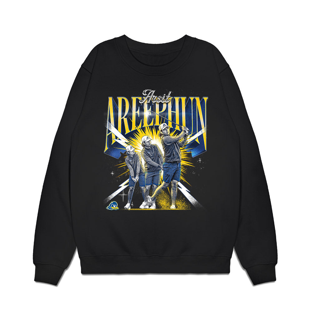Delaware - NCAA Men's Golf : Arsit Areephun - Collage Premium Crewneck Sweatshirt-0