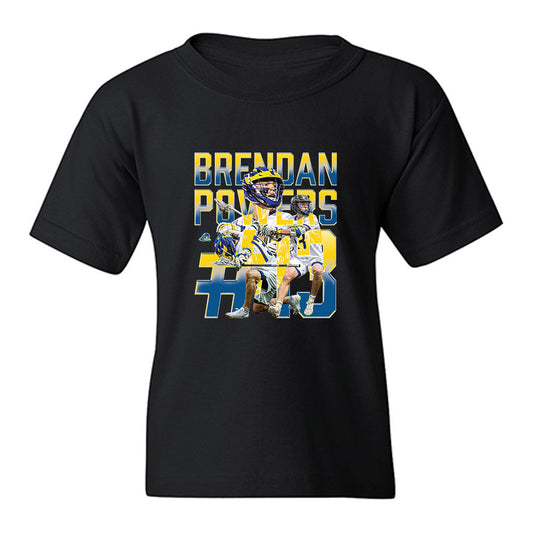 Delaware - NCAA Men's Lacrosse : Brendan Powers - Collage Youth T-Shirt-0