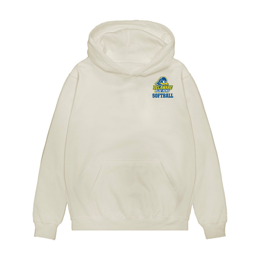 Delaware - NCAA Softball : Sydney Shaffer - Collage Premium Hooded Sweatshirt-0