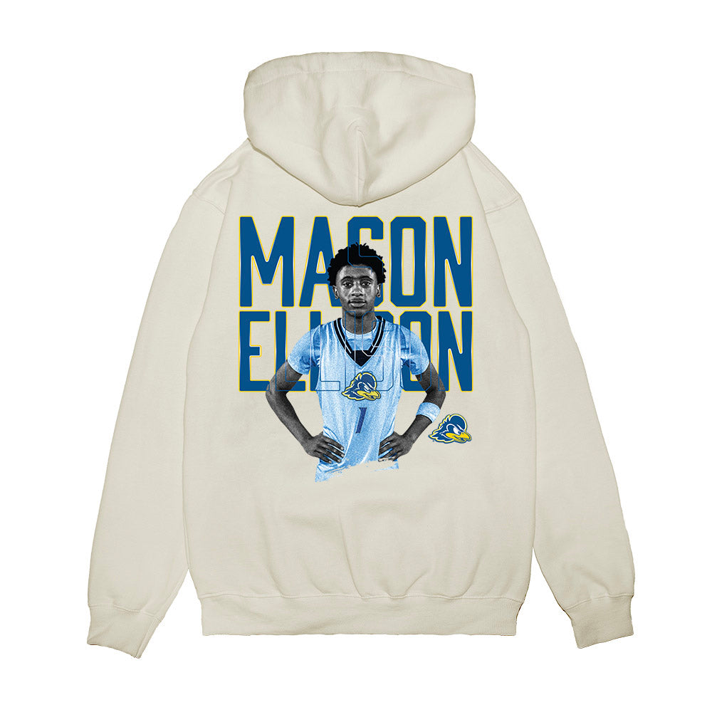 Delaware - NCAA Men's Basketball : Mason Ellison - Collage Premium Hooded Sweatshirt-1