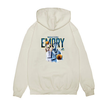 Delaware - NCAA Men's Basketball : Macon Emory - Collage Premium Hooded Sweatshirt-1