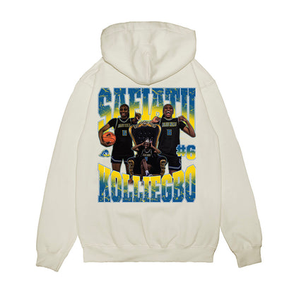 Delaware - NCAA Women's Basketball : Safiatu Kolliegbo - Collage Premium Hooded Sweatshirt-1