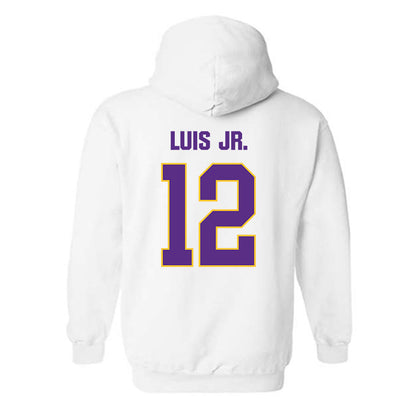 LSU - NCAA Men's Basketball : RJ Luis Jr. - Classic Shersey Hooded Sweatshirt-1