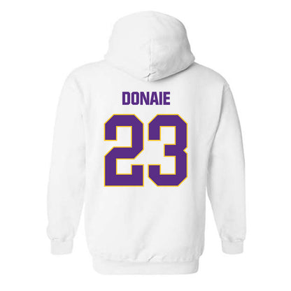 LSU - NCAA Women's Volleyball : Sanaa Donaie - Classic Shersey Hooded Sweatshirt-1