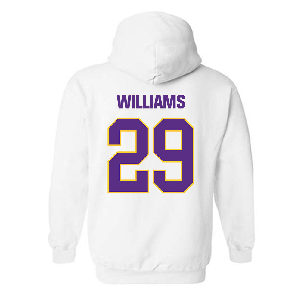 LSU - NCAA Baseball : Cooper Williams - Classic Shersey Hooded Sweatshirt-1