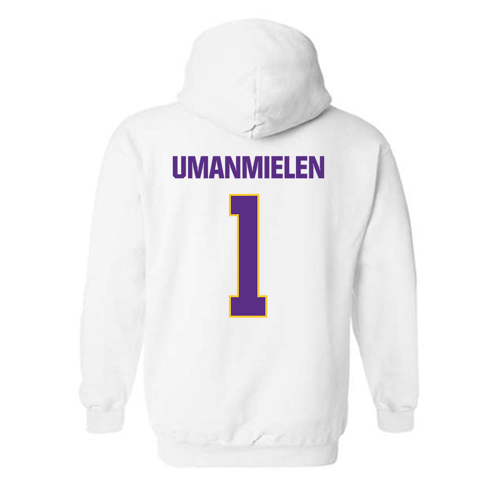 LSU - NCAA Football : Princewill Umanmielen - Classic Shersey Hooded Sweatshirt-1