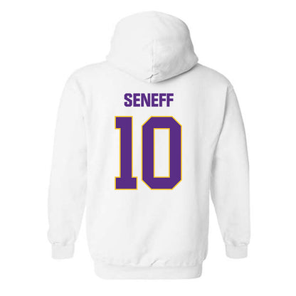 LSU - NCAA Beach Volleyball : Rachel Seneff - Classic Shersey Hooded Sweatshirt-1
