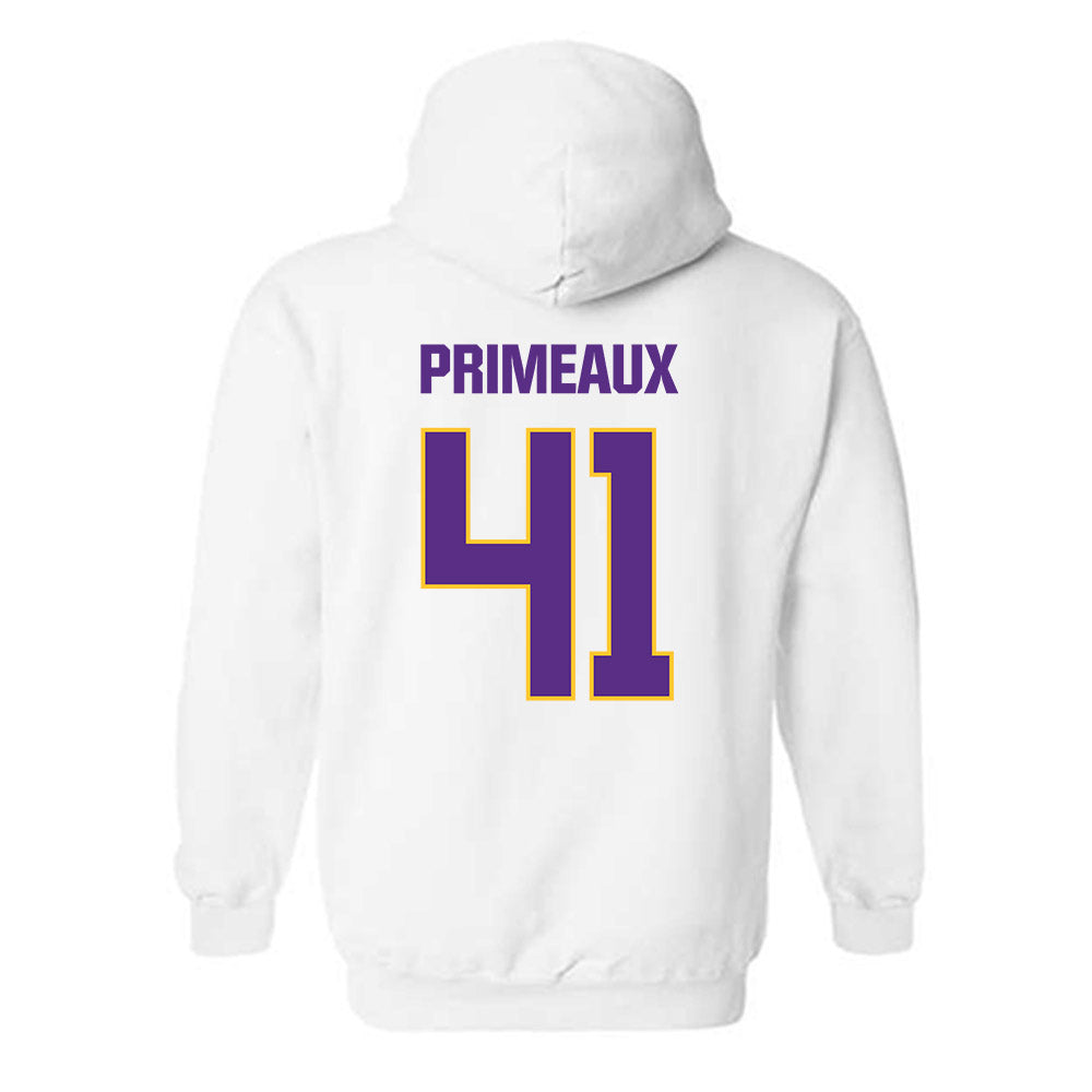 LSU - NCAA Baseball : DJ Primeaux - Classic Shersey Hooded Sweatshirt-1