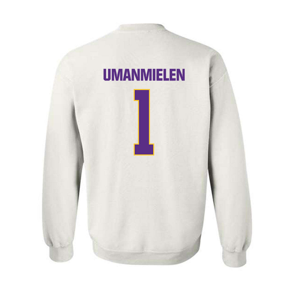LSU - NCAA Football : Princewill Umanmielen - Classic Shersey Crewneck Sweatshirt-1