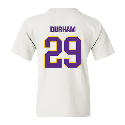 LSU - NCAA Football : Caden Durham - Classic Shersey Youth T-Shirt-1