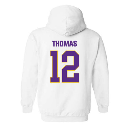LSU - NCAA Football : Malachi Thomas - Classic Shersey Hooded Sweatshirt-1