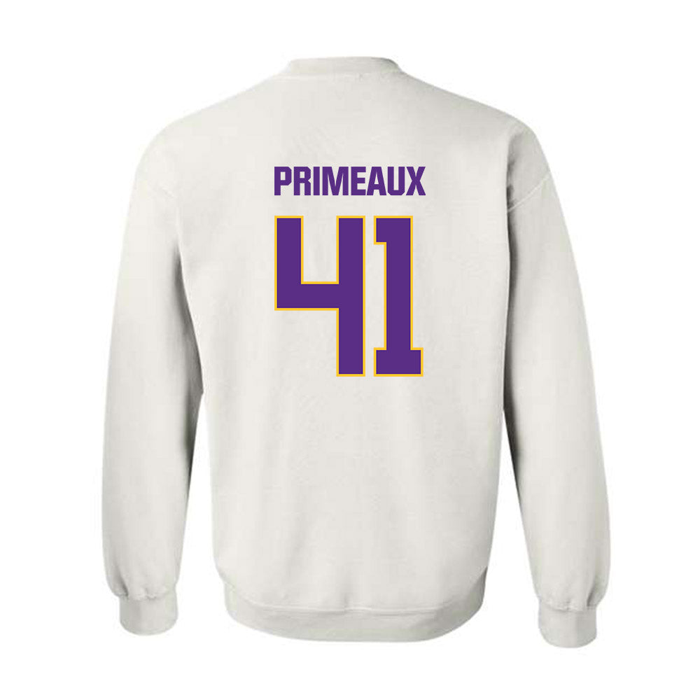 LSU - NCAA Baseball : DJ Primeaux - Classic Shersey Crewneck Sweatshirt-1