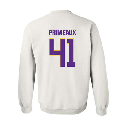 LSU - NCAA Baseball : DJ Primeaux - Classic Shersey Crewneck Sweatshirt-1