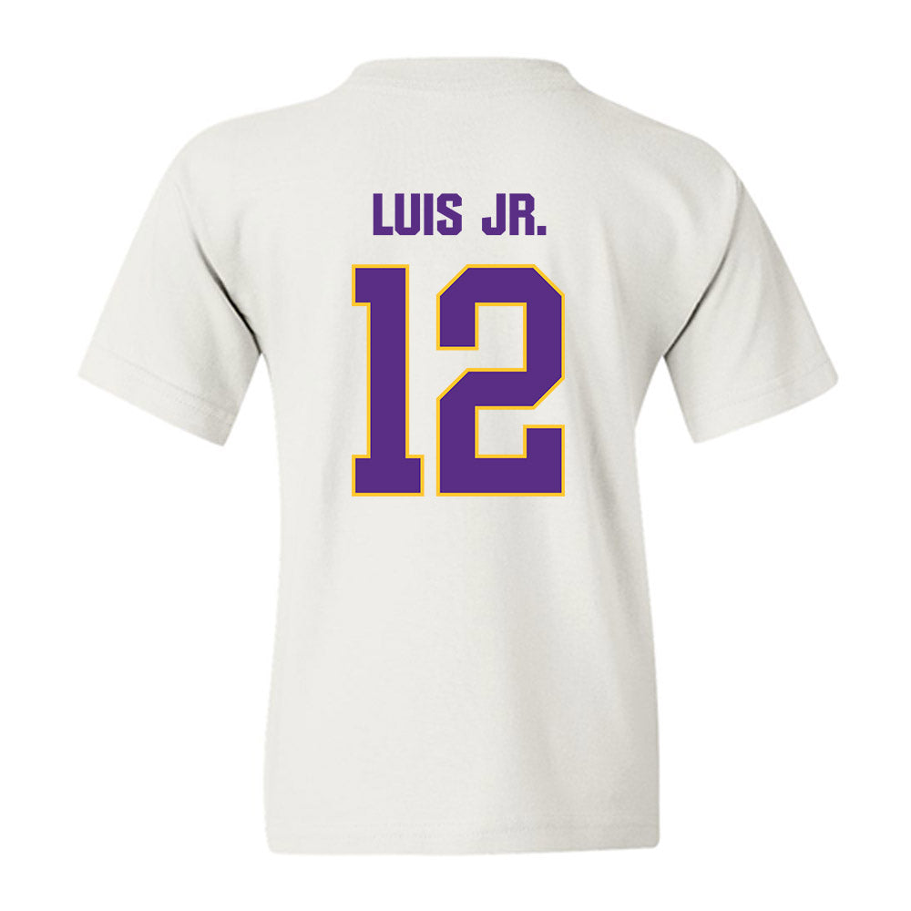 LSU - NCAA Men's Basketball : RJ Luis Jr. - Classic Shersey Youth T-Shirt-1