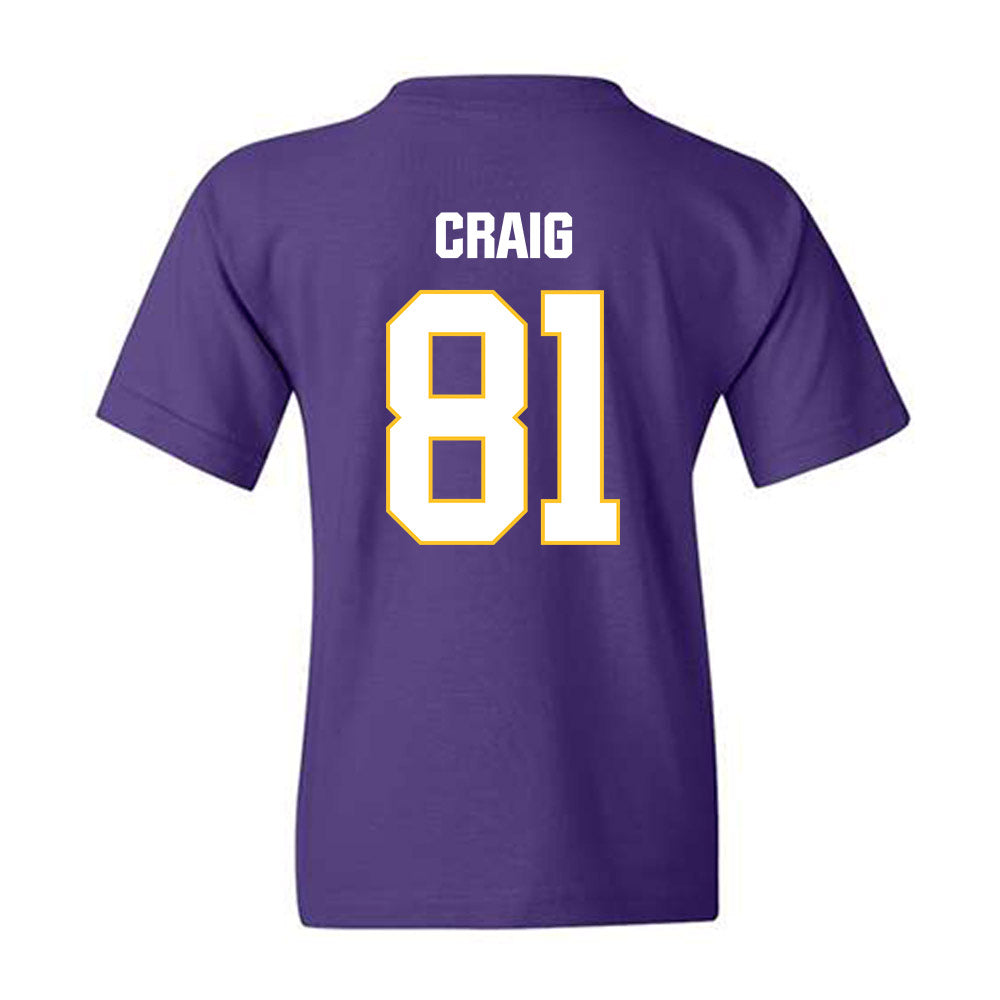 LSU - NCAA Football : Landon Craig - Classic Shersey Youth T-Shirt-1