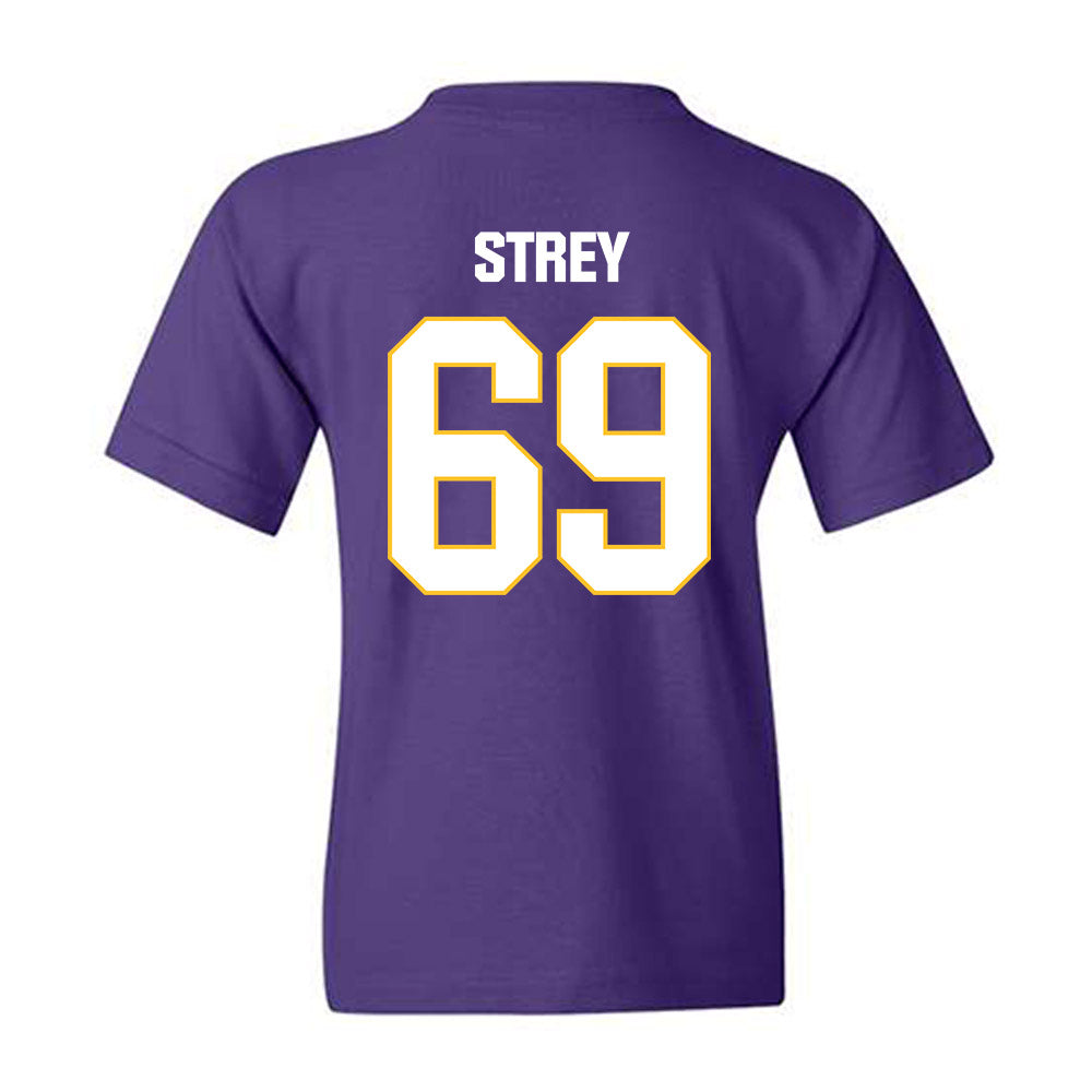 LSU - NCAA Football : Darrin Strey - Classic Shersey Youth T-Shirt-1