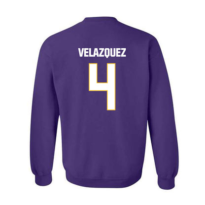 LSU - NCAA Baseball : Diego Velazquez - Classic Shersey Crewneck Sweatshirt-1