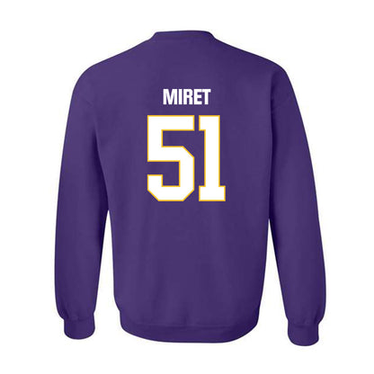 LSU - NCAA Football : Ryan Miret - Classic Shersey Crewneck Sweatshirt-1