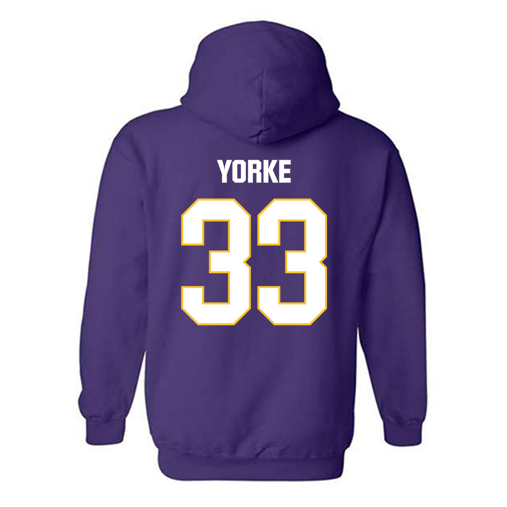 LSU - NCAA Baseball : Zach Yorke - Classic Shersey Hooded Sweatshirt-1