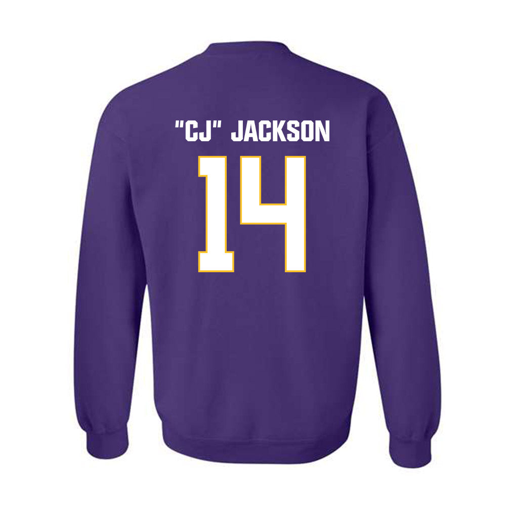 LSU - NCAA Football : Christopher "CJ" Jackson - Classic Shersey Crewneck Sweatshirt-1