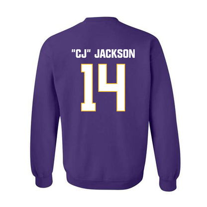 LSU - NCAA Football : Christopher "CJ" Jackson - Classic Shersey Crewneck Sweatshirt-1