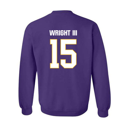 LSU - NCAA Football : Phillip Wright III - Classic Shersey Crewneck Sweatshirt-1