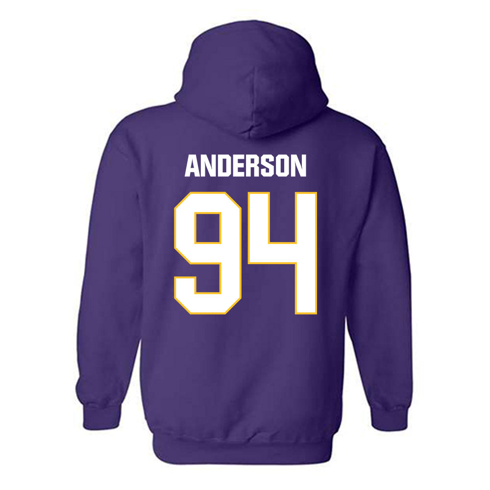 LSU - NCAA Football : Richard Anderson - Classic Shersey Hooded Sweatshirt-1