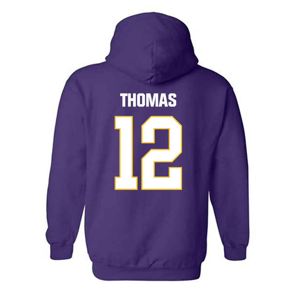 LSU - NCAA Football : Malachi Thomas - Classic Shersey Hooded Sweatshirt-1