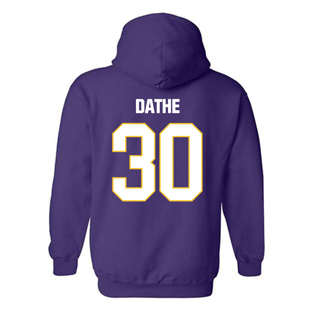 LSU - NCAA Baseball : Dax Dathe - Classic Shersey Hooded Sweatshirt-1