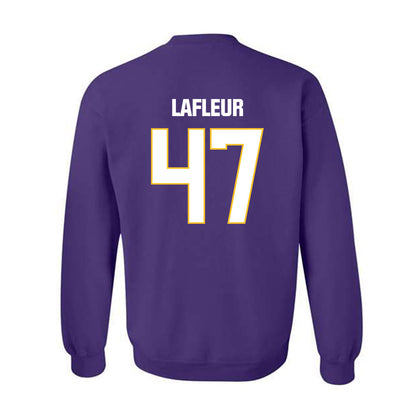 LSU - NCAA Football : JD LaFleur - Classic Shersey Crewneck Sweatshirt-1