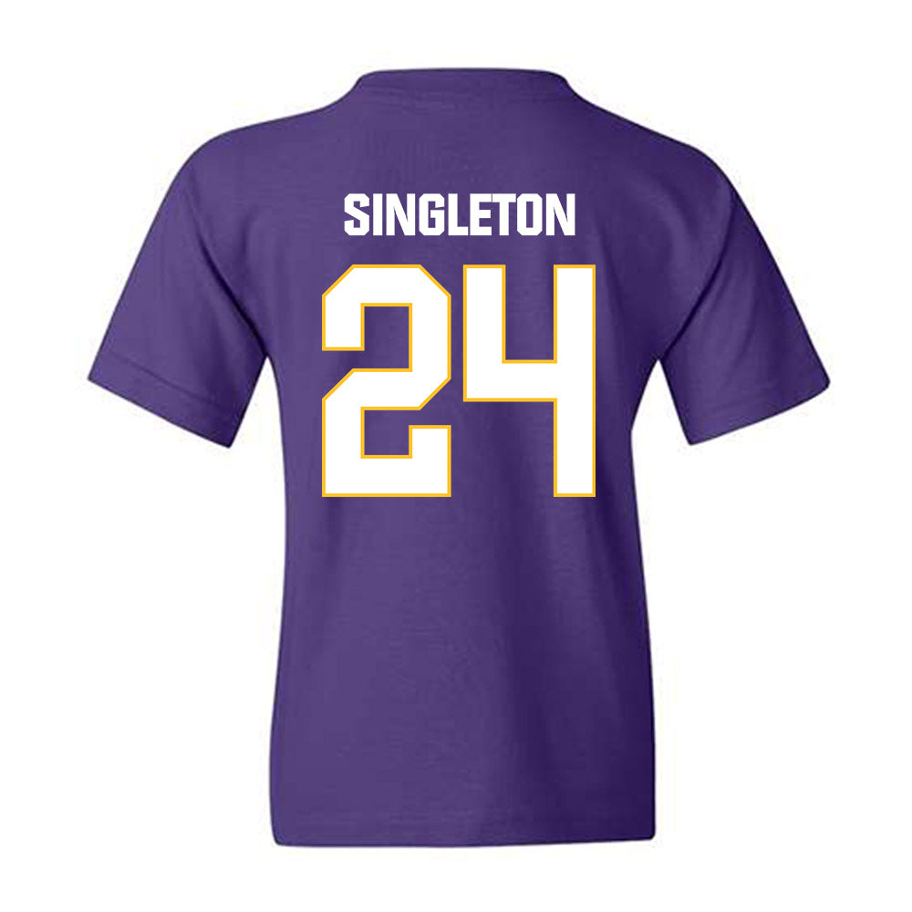 LSU - NCAA Football : Tylen Singleton - Classic Shersey Youth T-Shirt-1